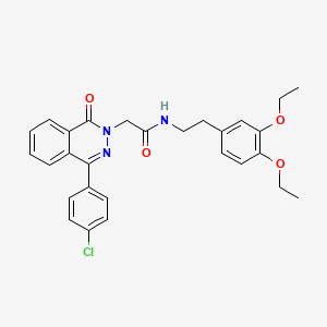 molecular formula C28H28ClN3O4 B4772574 2-[4-(4-chlorophenyl)-1-oxophthalazin-2(1H)-yl]-N-[2-(3,4-diethoxyphenyl)ethyl]acetamide 