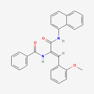 N-[(Z)-1-(2-methoxyphenyl)-3-(naphthalen-1-ylamino)-3-oxoprop-1-en-2-yl]benzamide