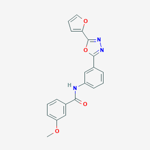 N-{3-[5-(2-furyl)-1,3,4-oxadiazol-2-yl]phenyl}-3-methoxybenzamide