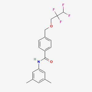 molecular formula C19H19F4NO2 B4772619 N-(3,5-dimethylphenyl)-4-[(2,2,3,3-tetrafluoropropoxy)methyl]benzamide 