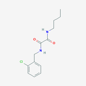 molecular formula C13H17ClN2O2 B4772623 N-butyl-N'-(2-chlorobenzyl)ethanediamide 
