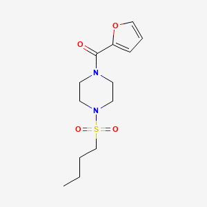 molecular formula C13H20N2O4S B4772699 1-(butylsulfonyl)-4-(2-furoyl)piperazine 