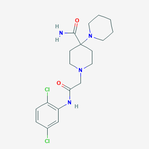 molecular formula C19H26Cl2N4O2 B4772768 1'-{2-[(2,5-dichlorophenyl)amino]-2-oxoethyl}-1,4'-bipiperidine-4'-carboxamide 