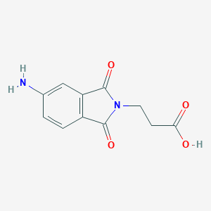 molecular formula C11H10N2O4 B477277 3-(5-amino-1,3-dioxo-1,3-dihydro-2H-isoindol-2-yl)propanoic acid CAS No. 18595-77-2
