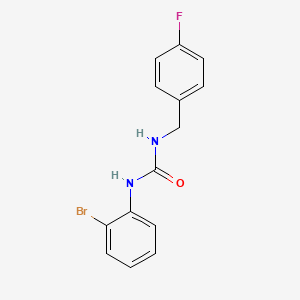 molecular formula C14H12BrFN2O B4772797 N-(2-bromophenyl)-N'-(4-fluorobenzyl)urea 