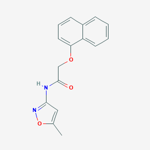 molecular formula C16H14N2O3 B477280 N-(5-methylisoxazol-3-yl)-2-(naphthalen-1-yloxy)acetamide CAS No. 434291-24-4