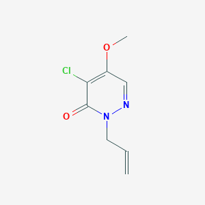 molecular formula C8H9ClN2O2 B4772831 2-allyl-4-chloro-5-methoxy-3(2H)-pyridazinone 