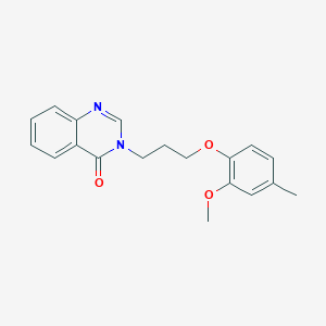 molecular formula C19H20N2O3 B4772849 3-[3-(2-methoxy-4-methylphenoxy)propyl]-4(3H)-quinazolinone 