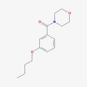 molecular formula C15H21NO3 B4772890 4-(3-butoxybenzoyl)morpholine 