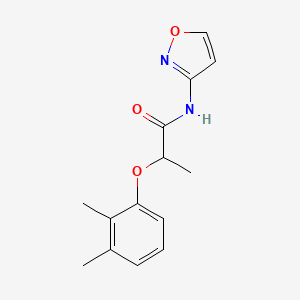 molecular formula C14H16N2O3 B4772912 2-(2,3-dimethylphenoxy)-N-3-isoxazolylpropanamide 
