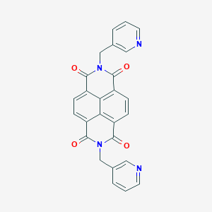 B477295 2,7-Bis-pyridin-3-ylmethyl-benzo[lmn][3,8]phenanthroline-1,3,6,8-tetraone CAS No. 34151-50-3