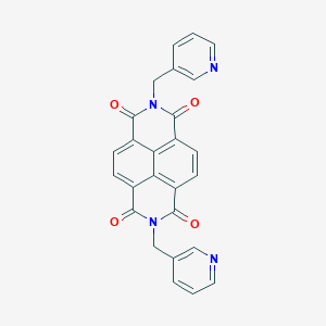 molecular formula C26H16N4O4 B477295 2,7-Bis-pyridin-3-ylmethyl-benzo[lmn][3,8]phenanthroline-1,3,6,8-tetraone CAS No. 34151-50-3