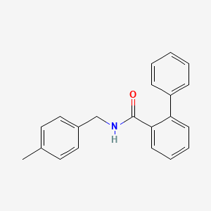 molecular formula C21H19NO B4772956 N-(4-methylbenzyl)-2-biphenylcarboxamide 