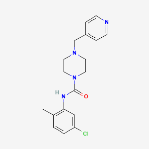 molecular formula C18H21ClN4O B4772992 N-(5-chloro-2-methylphenyl)-4-(4-pyridinylmethyl)-1-piperazinecarboxamide 