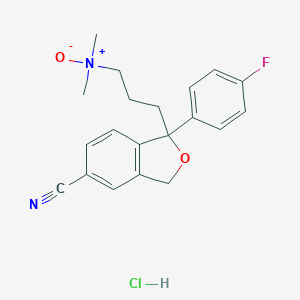 B047730 3-[5-cyano-1-(4-fluorophenyl)-3H-2-benzofuran-1-yl]-N,N-dimethylpropan-1-amine oxide;hydrochloride CAS No. 62498-71-9