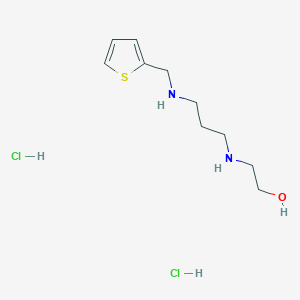 molecular formula C10H20Cl2N2OS B4773011 2-({3-[(2-thienylmethyl)amino]propyl}amino)ethanol dihydrochloride 
