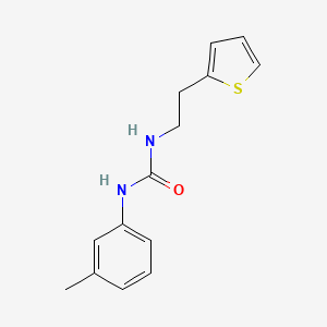 molecular formula C14H16N2OS B4773012 N-(3-methylphenyl)-N'-[2-(2-thienyl)ethyl]urea 