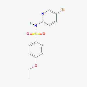 molecular formula C13H13BrN2O3S B4773048 N-(5-bromo-2-pyridinyl)-4-ethoxybenzenesulfonamide 