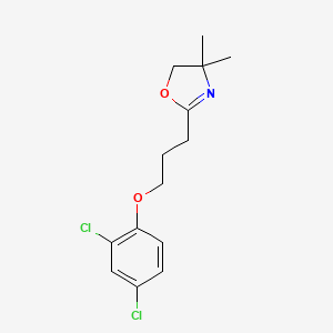 molecular formula C14H17Cl2NO2 B4773071 2-[3-(2,4-dichlorophenoxy)propyl]-4,4-dimethyl-4,5-dihydro-1,3-oxazole 