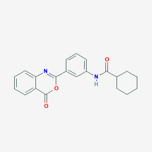 N-[3-(4-oxo-4H-3,1-benzoxazin-2-yl)phenyl]cyclohexanecarboxamide