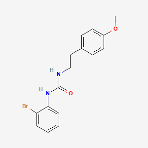 molecular formula C16H17BrN2O2 B4773080 N-(2-bromophenyl)-N'-[2-(4-methoxyphenyl)ethyl]urea 