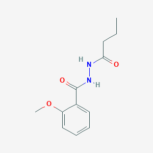 molecular formula C12H16N2O3 B4773119 N'-butyryl-2-methoxybenzohydrazide 