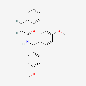 molecular formula C24H23NO3 B4773120 N-[bis(4-methoxyphenyl)methyl]-3-phenylacrylamide 