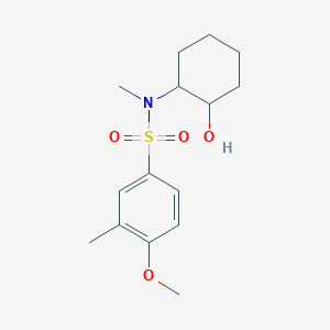 molecular formula C15H23NO4S B4773155 N-(2-hydroxycyclohexyl)-4-methoxy-N,3-dimethylbenzenesulfonamide 