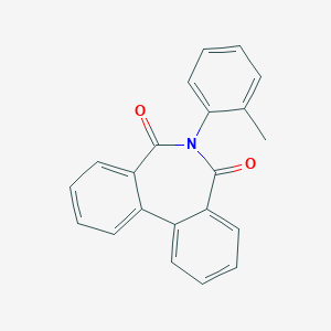 molecular formula C21H15NO2 B477316 6-(2-メチルフェニル)ベンゾ[d][2]ベンザゼピン-5,7-ジオン CAS No. 66532-89-6