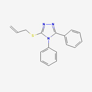 molecular formula C17H15N3S B4773201 3-(allylthio)-4,5-diphenyl-4H-1,2,4-triazole 