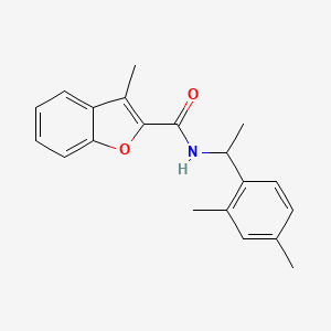 molecular formula C20H21NO2 B4773214 N-[1-(2,4-dimethylphenyl)ethyl]-3-methyl-1-benzofuran-2-carboxamide 