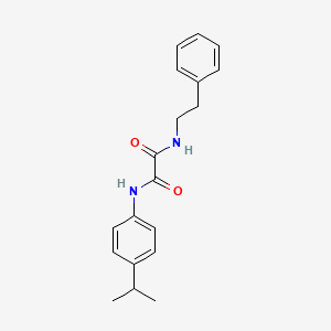 molecular formula C19H22N2O2 B4773311 N-(4-isopropylphenyl)-N'-(2-phenylethyl)ethanediamide 