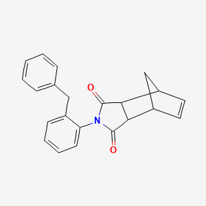 molecular formula C22H19NO2 B4773365 4-(2-benzylphenyl)-4-azatricyclo[5.2.1.0~2,6~]dec-8-ene-3,5-dione 