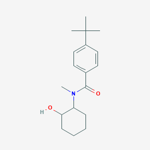 molecular formula C18H27NO2 B4773393 4-tert-butyl-N-(2-hydroxycyclohexyl)-N-methylbenzamide 