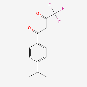 molecular formula C13H13F3O2 B4773450 4,4,4-trifluoro-1-(4-isopropylphenyl)-1,3-butanedione 