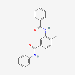 molecular formula C21H18N2O2 B4773532 3-(benzoylamino)-4-methyl-N-phenylbenzamide 