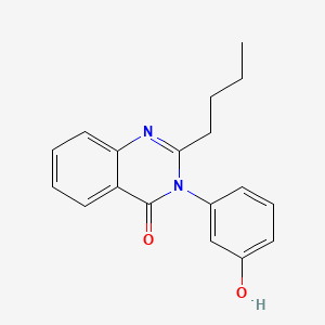 molecular formula C18H18N2O2 B4773615 2-butyl-3-(3-hydroxyphenyl)-4(3H)-quinazolinone 
