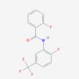 molecular formula C14H8F5NO B4773649 2-fluoro-N-[2-fluoro-5-(trifluoromethyl)phenyl]benzamide 
