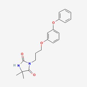 molecular formula C20H22N2O4 B4773788 5,5-dimethyl-3-[3-(3-phenoxyphenoxy)propyl]-2,4-imidazolidinedione 