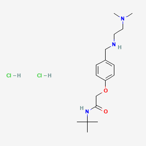 molecular formula C17H31Cl2N3O2 B4773801 N-(tert-butyl)-2-[4-({[2-(dimethylamino)ethyl]amino}methyl)phenoxy]acetamide dihydrochloride 