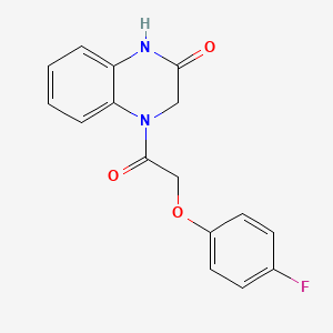 molecular formula C16H13FN2O3 B4773984 4-[(4-fluorophenoxy)acetyl]-3,4-dihydro-2(1H)-quinoxalinone 