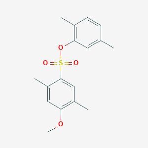 molecular formula C17H20O4S B4773991 2,5-dimethylphenyl 4-methoxy-2,5-dimethylbenzenesulfonate 