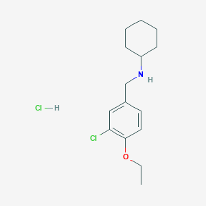 molecular formula C15H23Cl2NO B4774004 N-(3-chloro-4-ethoxybenzyl)cyclohexanamine hydrochloride 
