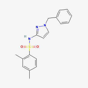 molecular formula C18H19N3O2S B4774022 N-(1-benzyl-1H-pyrazol-3-yl)-2,4-dimethylbenzenesulfonamide 
