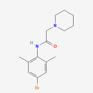 molecular formula C15H21BrN2O B4774030 N-(4-bromo-2,6-dimethylphenyl)-2-(1-piperidinyl)acetamide CAS No. 17675-31-9