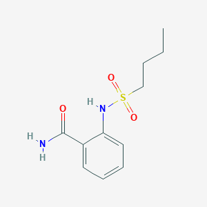 molecular formula C11H16N2O3S B4774055 2-[(butylsulfonyl)amino]benzamide 