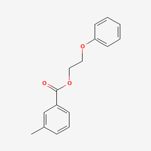 molecular formula C16H16O3 B4774063 2-phenoxyethyl 3-methylbenzoate 