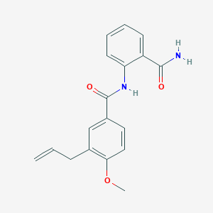 molecular formula C18H18N2O3 B4774102 3-allyl-N-[2-(aminocarbonyl)phenyl]-4-methoxybenzamide 