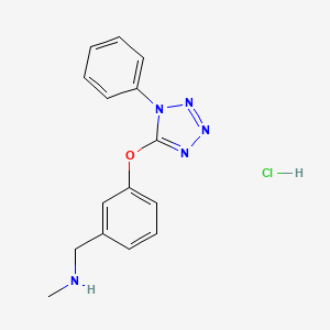 N-methyl-1-{3-[(1-phenyl-1H-tetrazol-5-yl)oxy]phenyl}methanamine hydrochloride