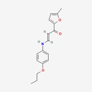 molecular formula C17H19NO3 B4774414 1-(5-methyl-2-furyl)-3-[(4-propoxyphenyl)amino]-2-propen-1-one 